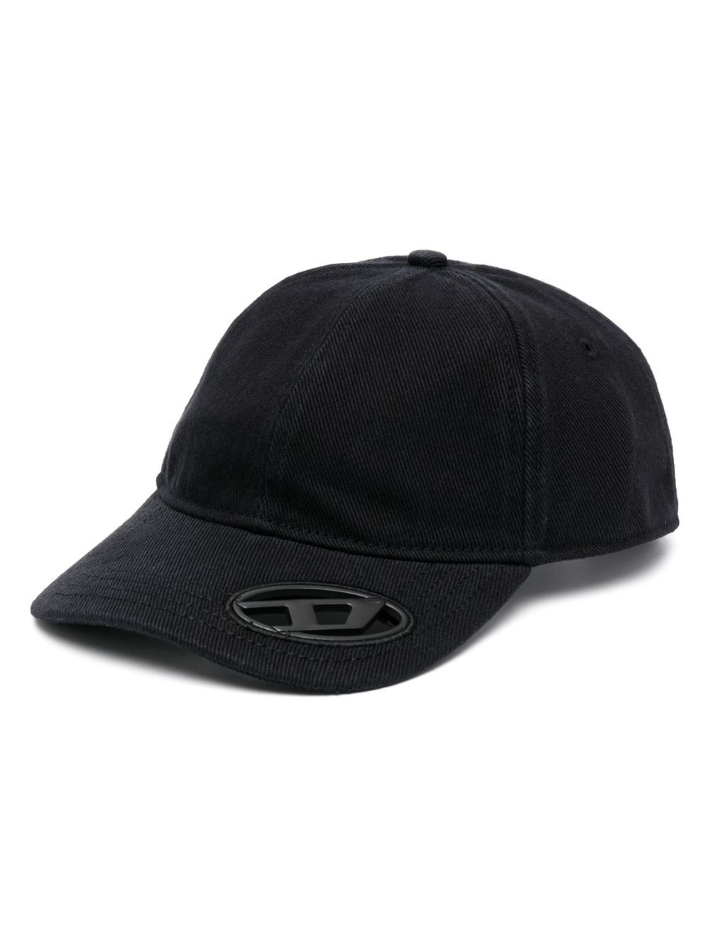 Diesel C-Plak logo-plaque cap - Zwart