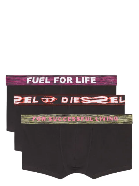 Diesel logo-waistband set of three boxers