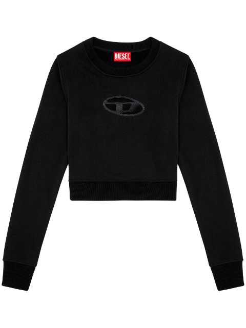 Diesel F-Slimmy-Od cut-out cropped sweatshirt