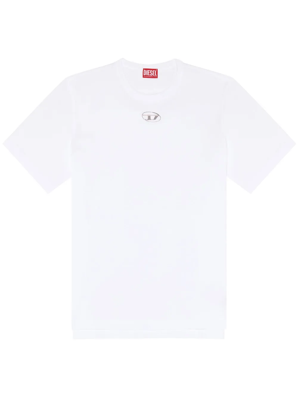 Shop Diesel T-just-od Cotton T-shirt In White