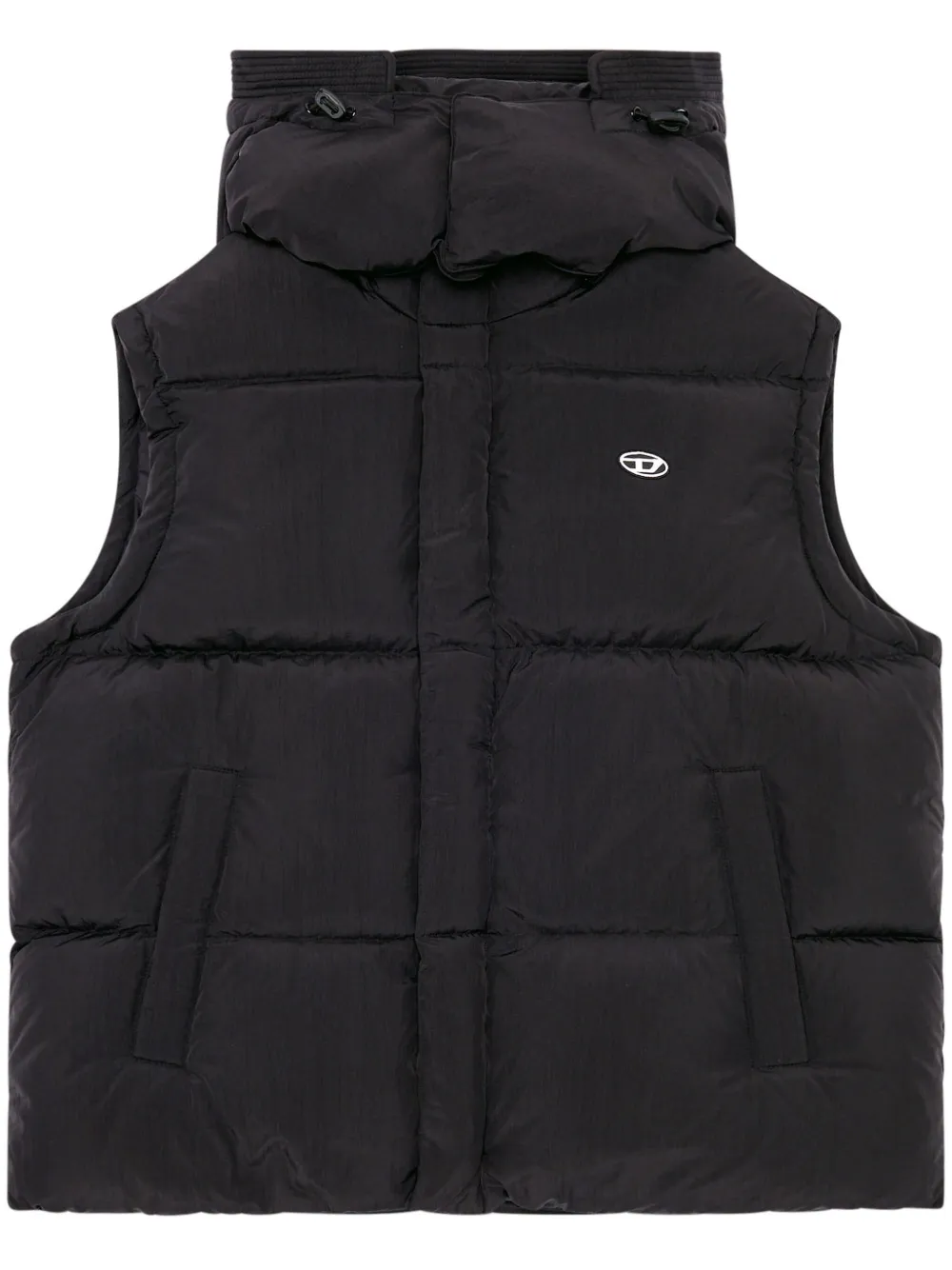 diesel gilet matelassé - noir