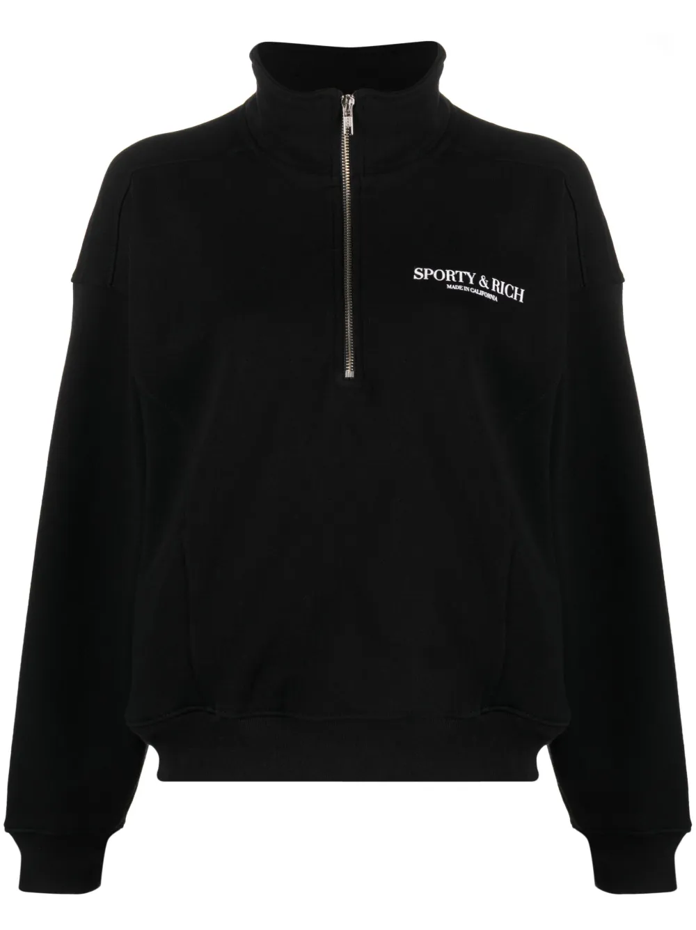 SPORTY AND RICH HALF-ZIP SWEATSHIRT