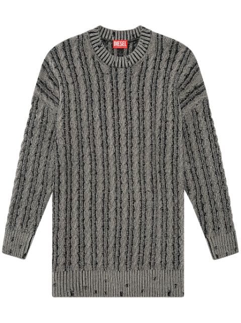 Diesel M-Pantesse cable-knit drop-shoulder jumper Women