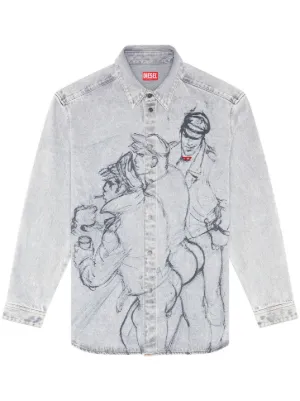 Diesel S-Holls Cotton Shirt - Farfetch