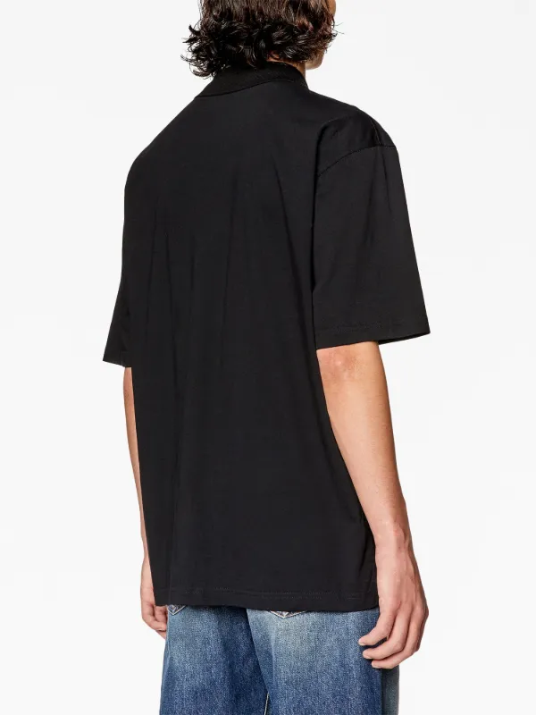 Diesel T-Vor-Od Cotton Polo Shirt | Black | FARFETCH