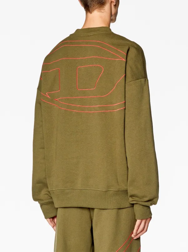 スウェット・トレーナー DIESEL S-ROB-MEGOVAL-D COTTON SWEATSHIRT Diesel S-Rob-Megoval-D Cotton Sweatshirt | White | FARFETCH JO