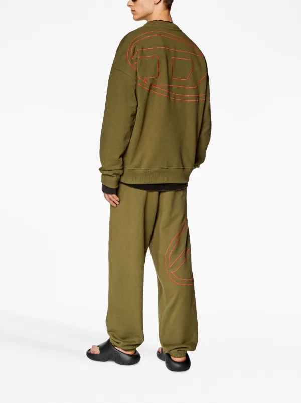 Diesel S-Rob-Megoval-D Cotton Sweatshirt | Green | FARFETCH EG