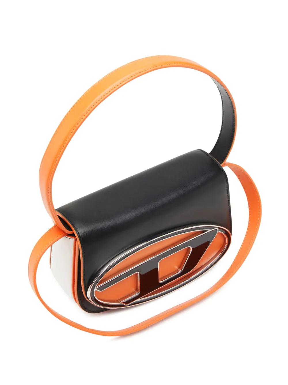 Diesel 1dr Twotone Leather Shoulder Bag In Schwarz ModeSens