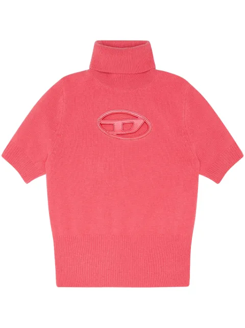 Diesel M-Argaret logo-embroidered jumper