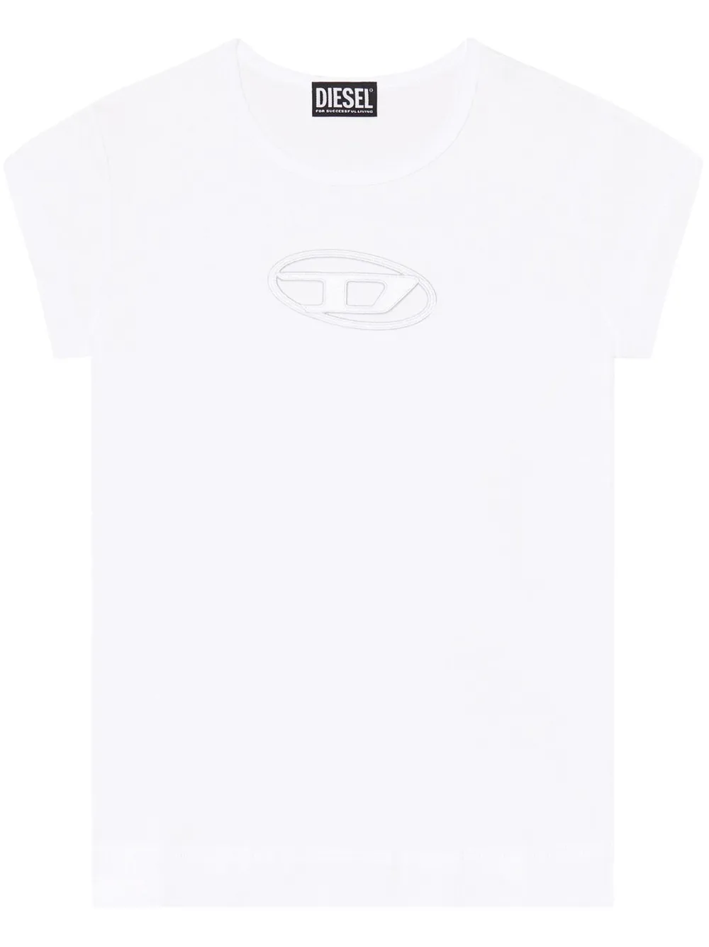 Diesel White T-angie Cut-out Logo T-shirt | ModeSens