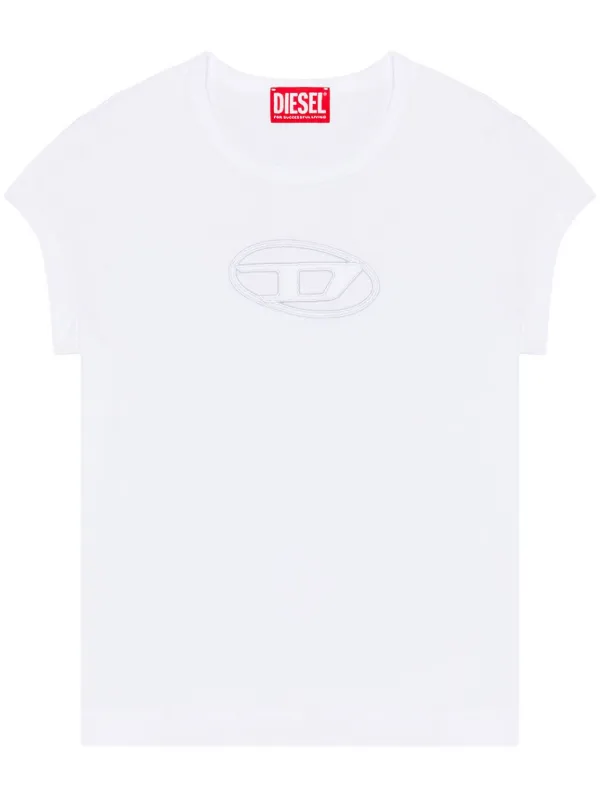 Diesel Logo Cut-out Top M - White