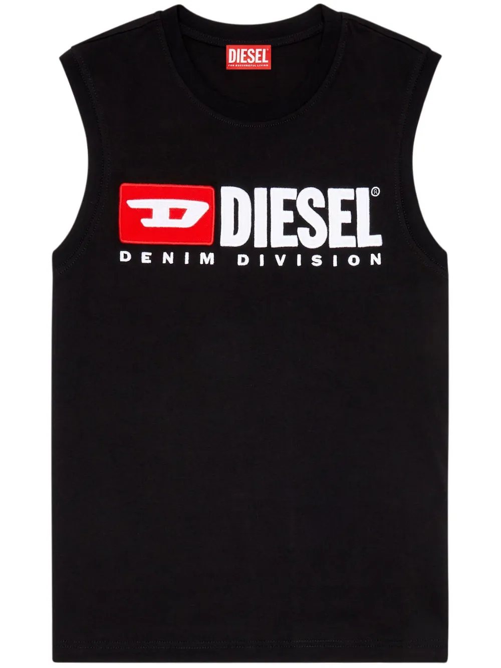 diesel débardeur t-isco-div - noir