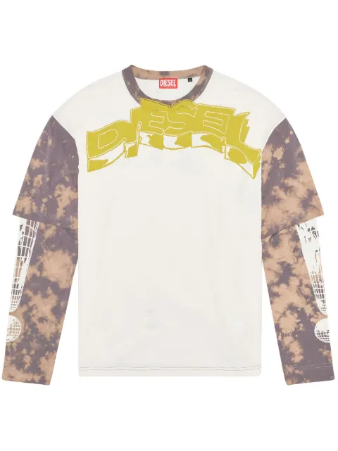 Diesel graphic-print cotton T-shirt