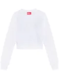 Diesel F-Slimmy-Od cropped sweatshirt - White