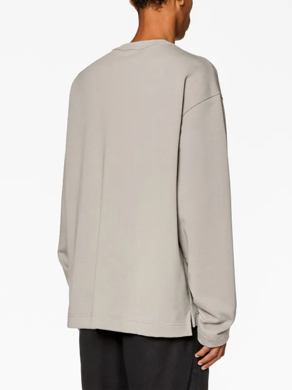 トップス DIESEL S-Macsis-Od S-MACSIS-OD Sweatshirt with metallic logo｜ブラック｜メンズ