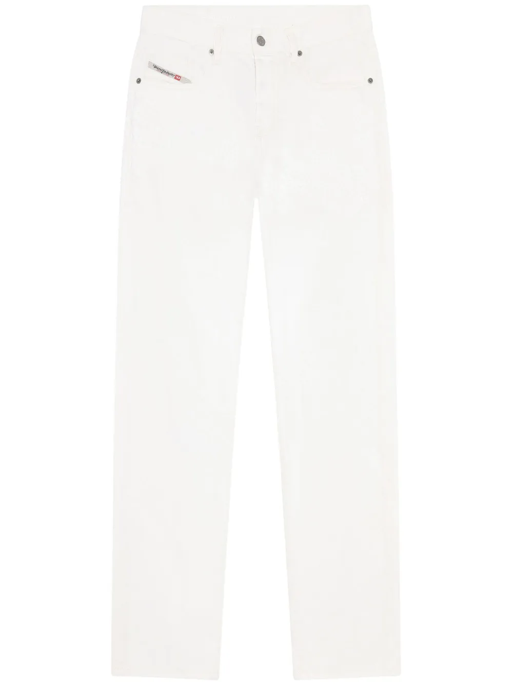 Shop Diesel 2020 D-viker 068hb Straight-leg Jeans In White