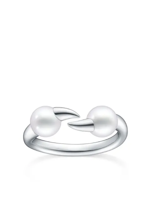 TASAKI 18kt white gold Collection Line Danger pearl ring