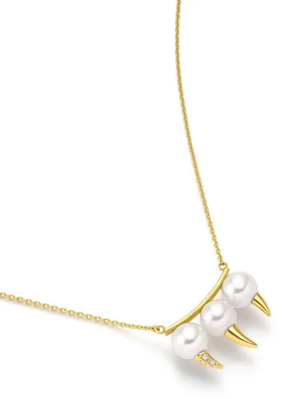 TASAKI Danger Fang パール ネックレス 18Kイエローゴールド