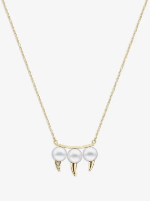 TASAKI collar Collection Line Danger Fang en oro amarillo de 18kt con perla