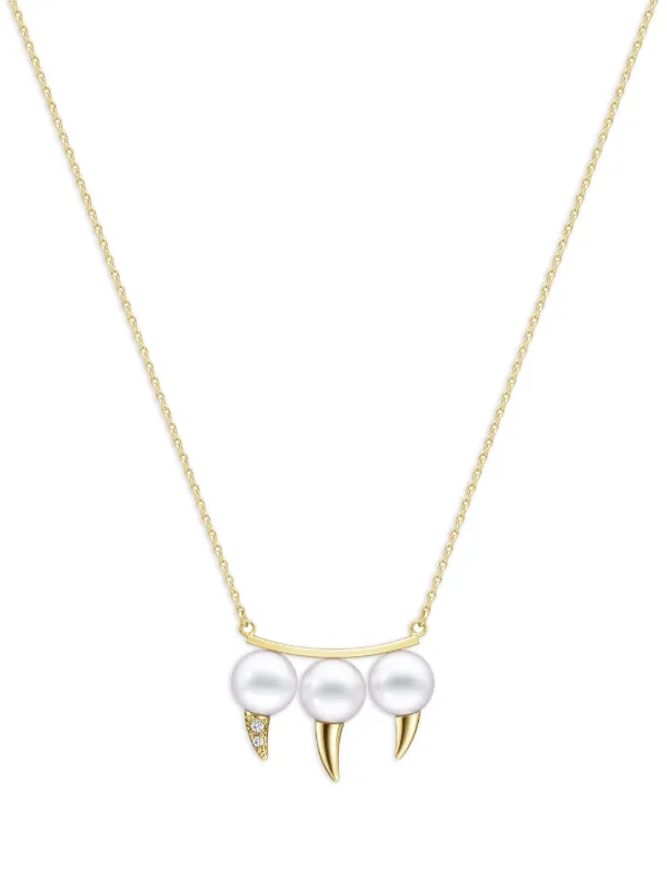 TASAKI Danger Fang パール ネックレス 18Kイエローゴールド