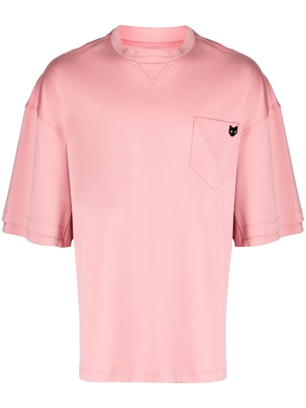 ZZERO BY SONGZIO logo-patch short-sleeve T-shirt - Pink