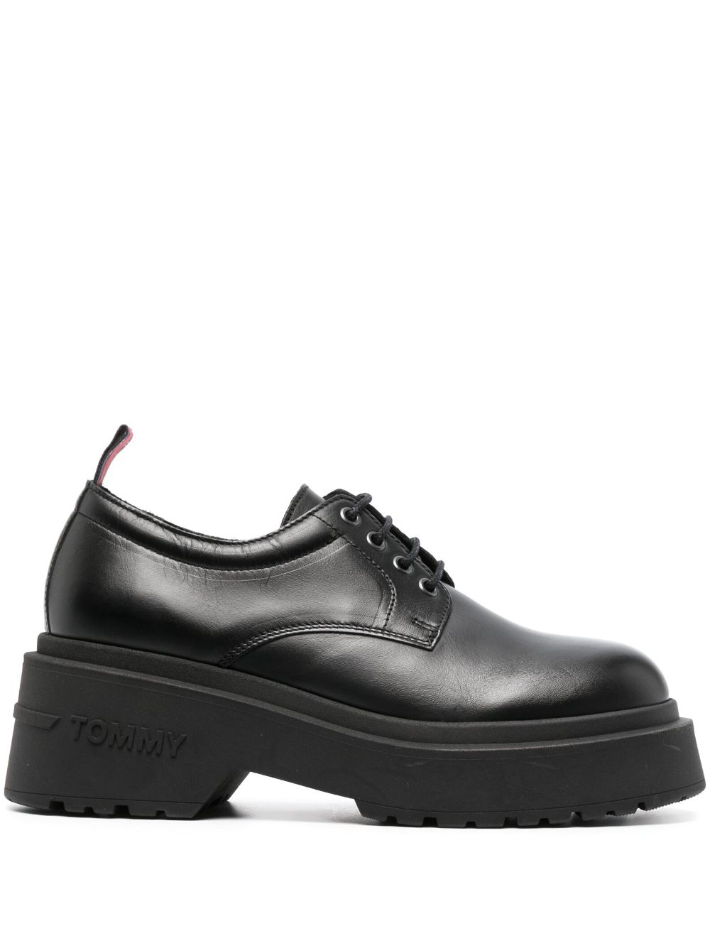 Tommy Jeans Ava leather Oxford shoes - Black