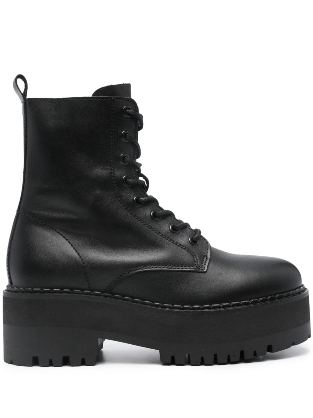 Image 1 of Tommy Jeans 60mm zip-up leather ankle boots