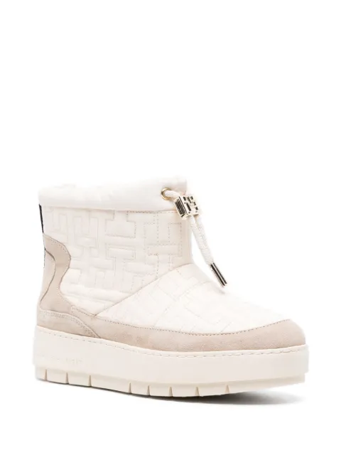 Tommy Hilfiger monogram-jacquard platform snow boots FW0FW07637 - 1