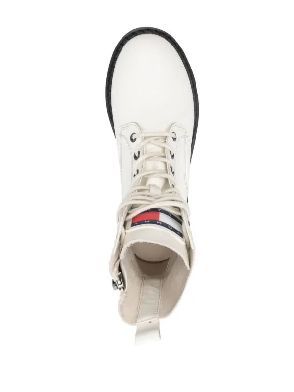 Tommy Jeans 60mm zip up Leather Ankle Boots Farfetch