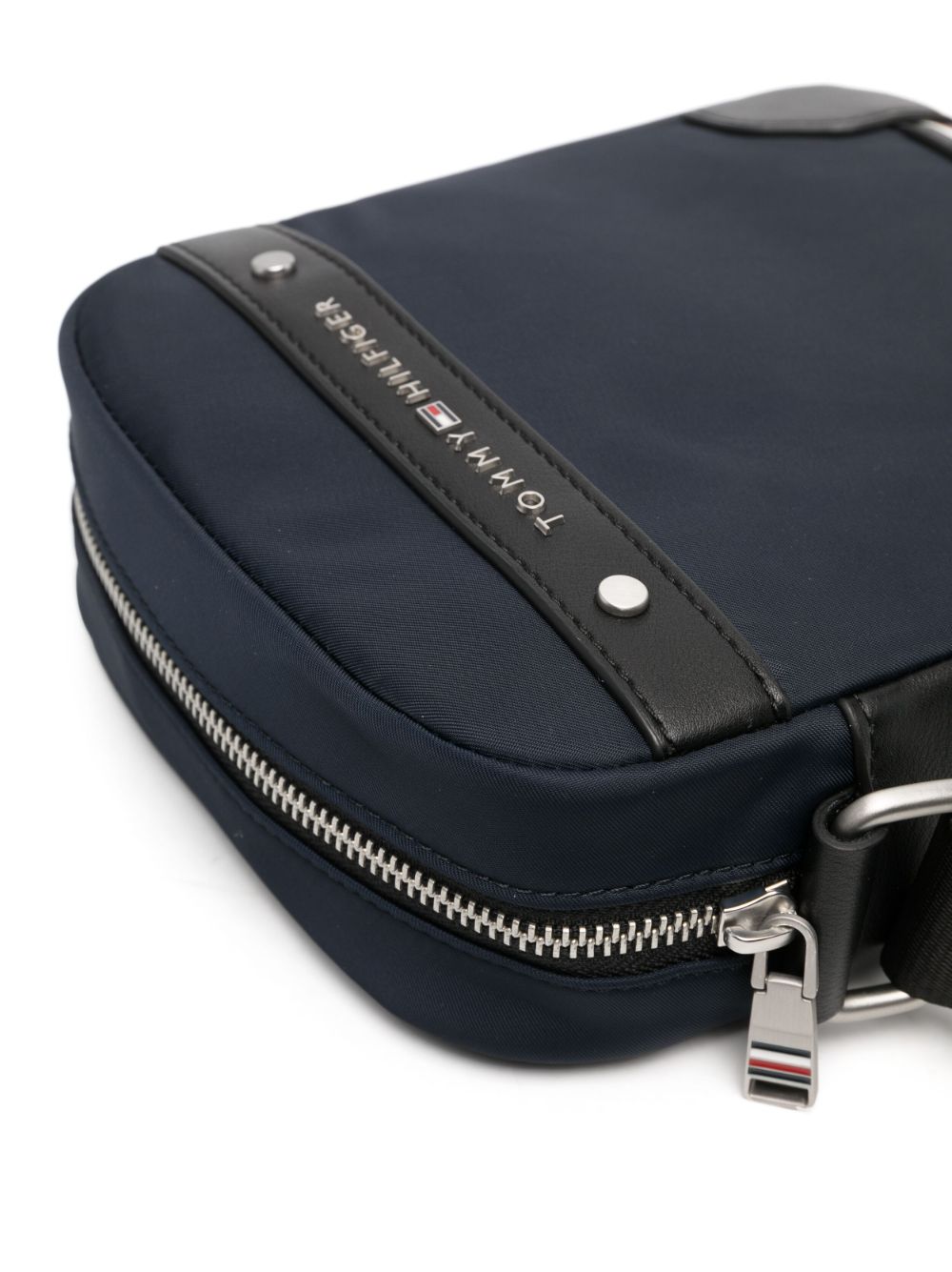Shop Tommy Hilfiger Central Repreve Mini Messenger Bag In Blau