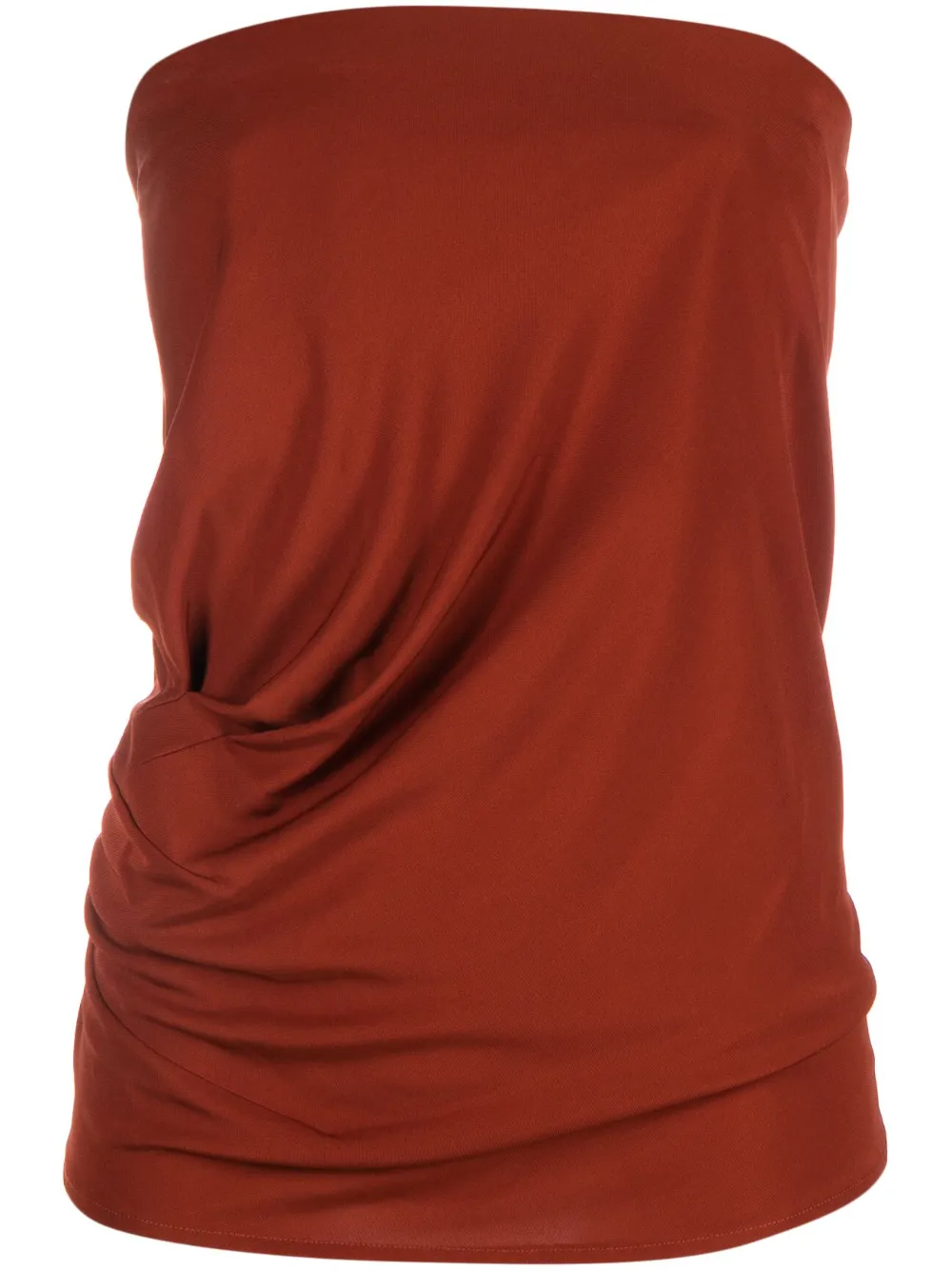 Christopher Esber draped strapless top - Red