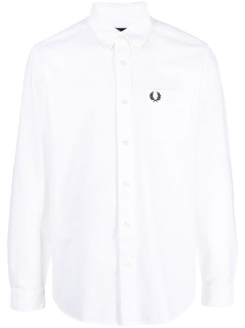 Fred Perry logo-embroidered cotton shirt 