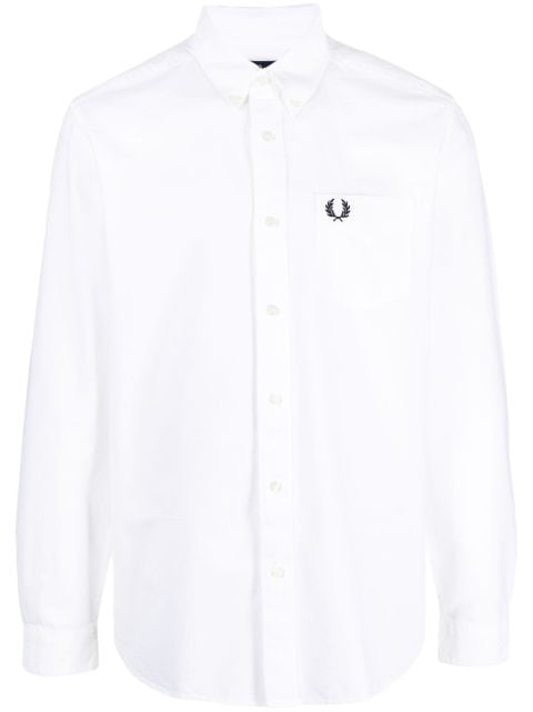 Fred Perry - logo-embroidered cotton shirt