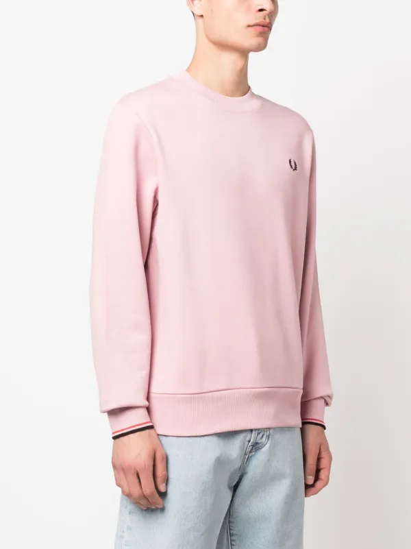 Fred perry grey outlet pink sweatshirt