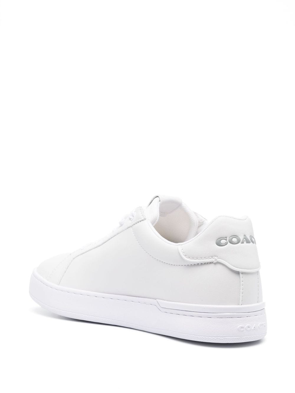Shop Coach Embossed-logo Low-top Sneakers In White