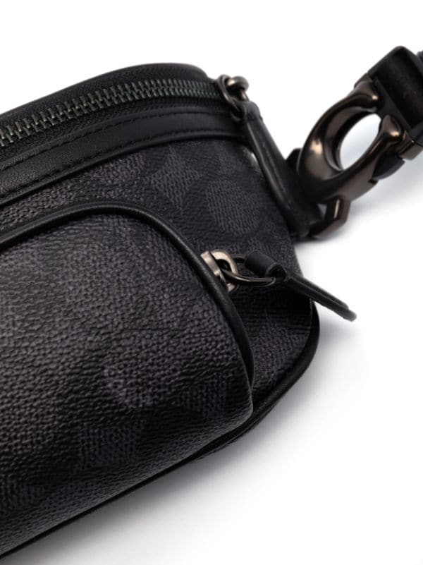 Coach Mens League Belt Bag in Signature Jacquard CharcoalBlack One  Size League Belt Bag in Signature Jacquard  Amazonin Clothing   Accessories