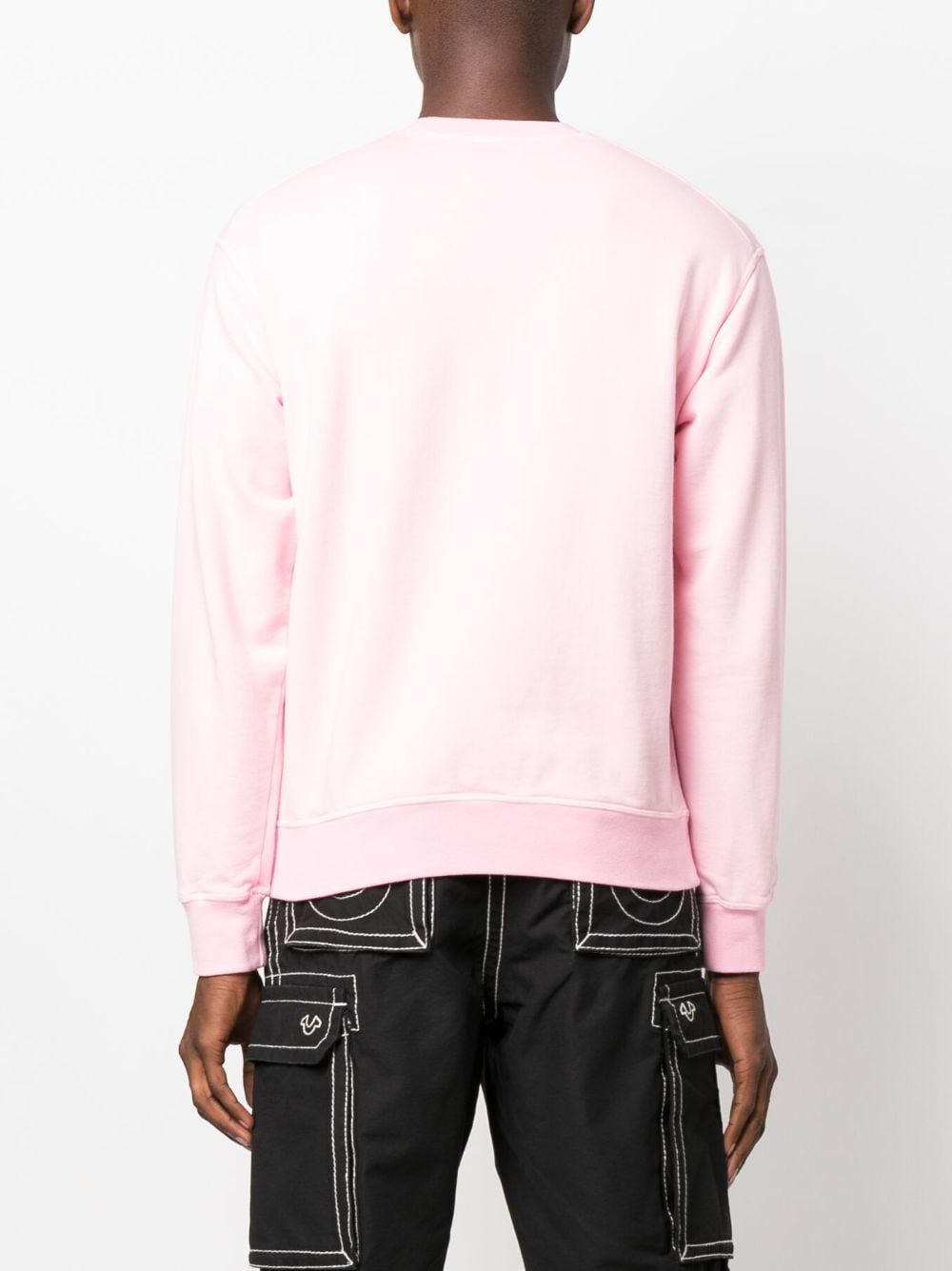 Shop Dsquared2 Logo-print Cotton Sweatshirt In Pink