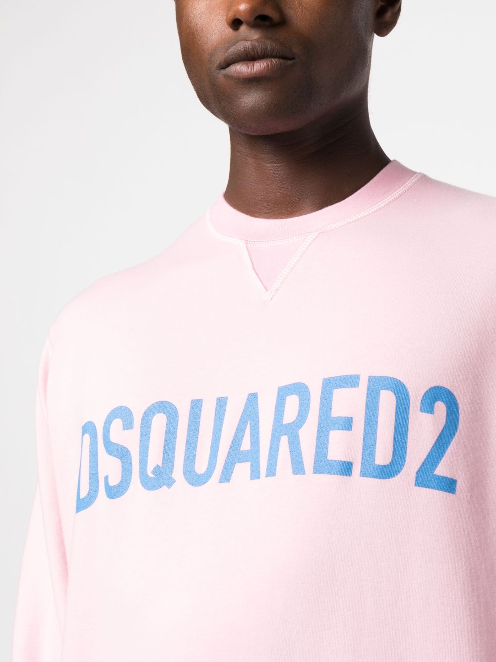 Disqued DSQUARED2 logo-print cotton sweatshirt Men