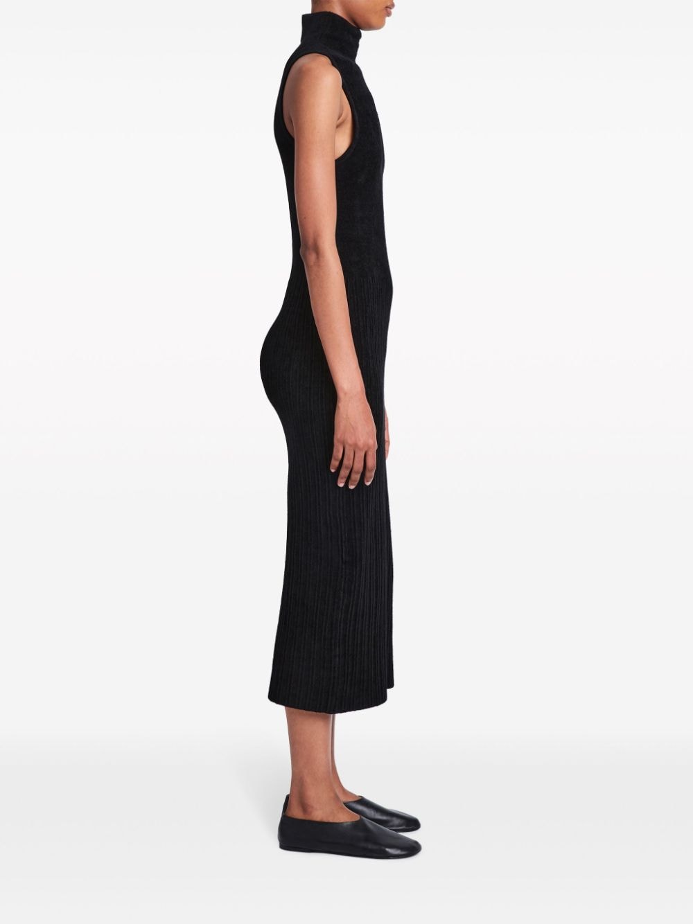 Shop Proenza Schouler White Label Lindsey Knit Sleeveless Dress In Black