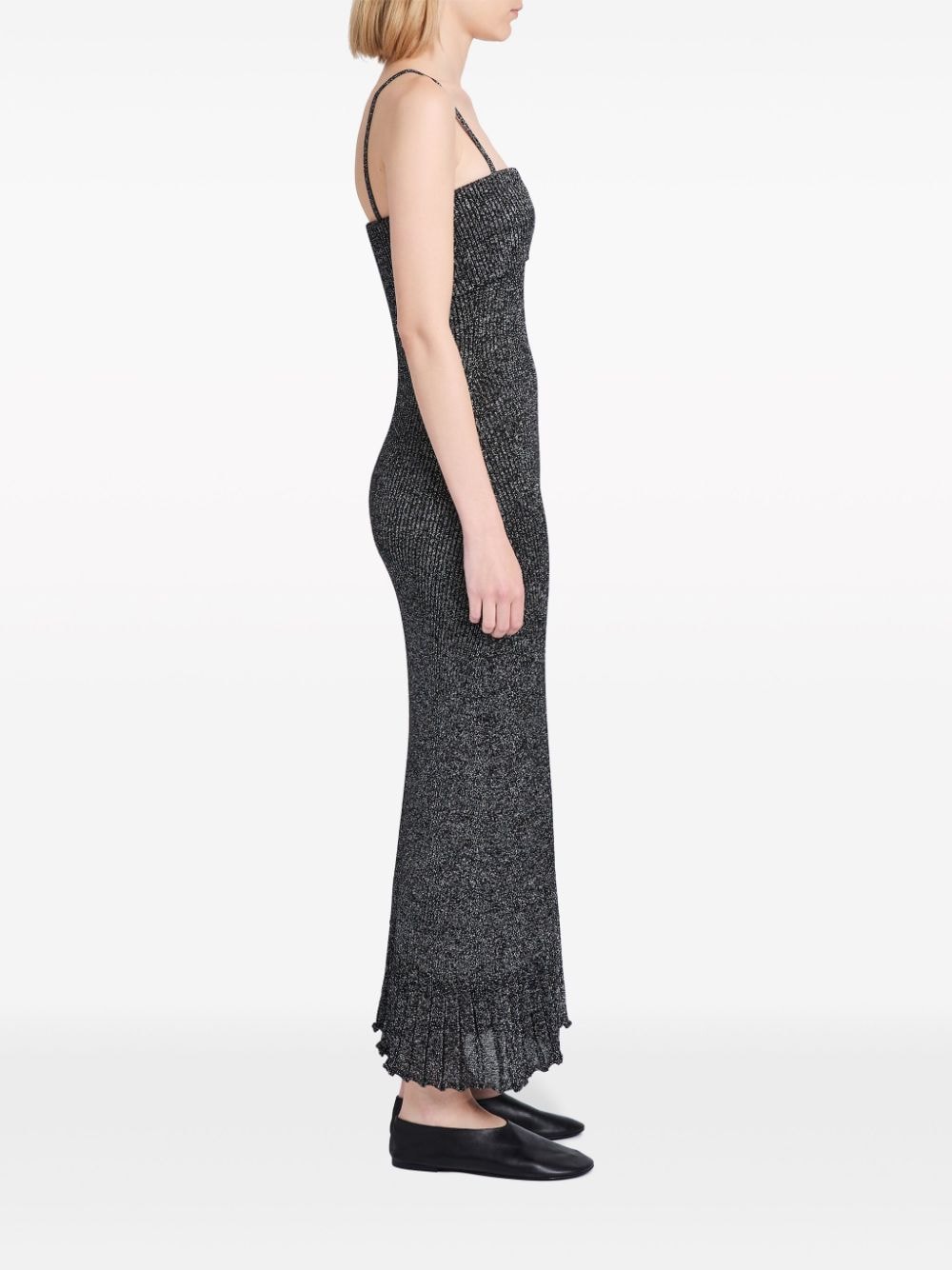 Shop Proenza Schouler White Label Lorenia Knit Dress In 黑色