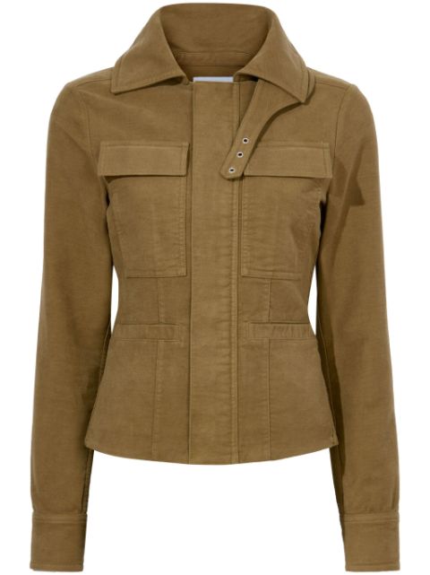 Proenza Schouler White Label brushed cotton military jacket Women