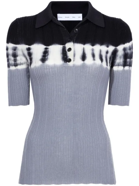 Proenza Schouler White Label two-tone wool polo shirt