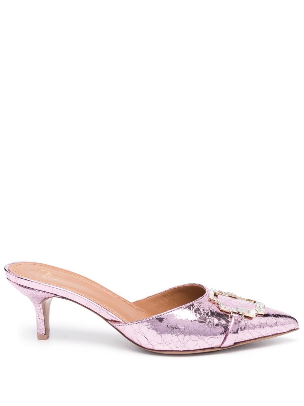 Shop Malone Souliers Missy Pointed-toe Mules In Pink