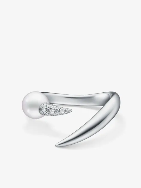 TASAKI anillo Collection Line Danger Horn en oro blanco de 18kt