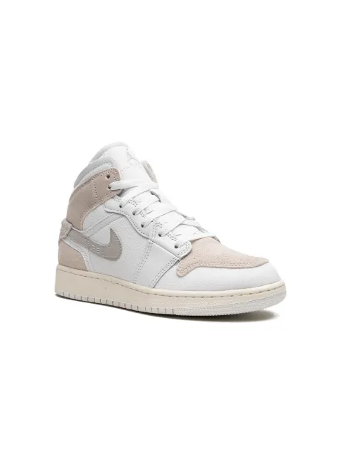 Jordan Kids 1 Mid SE Craft "Inside Out White Sail" sneakers