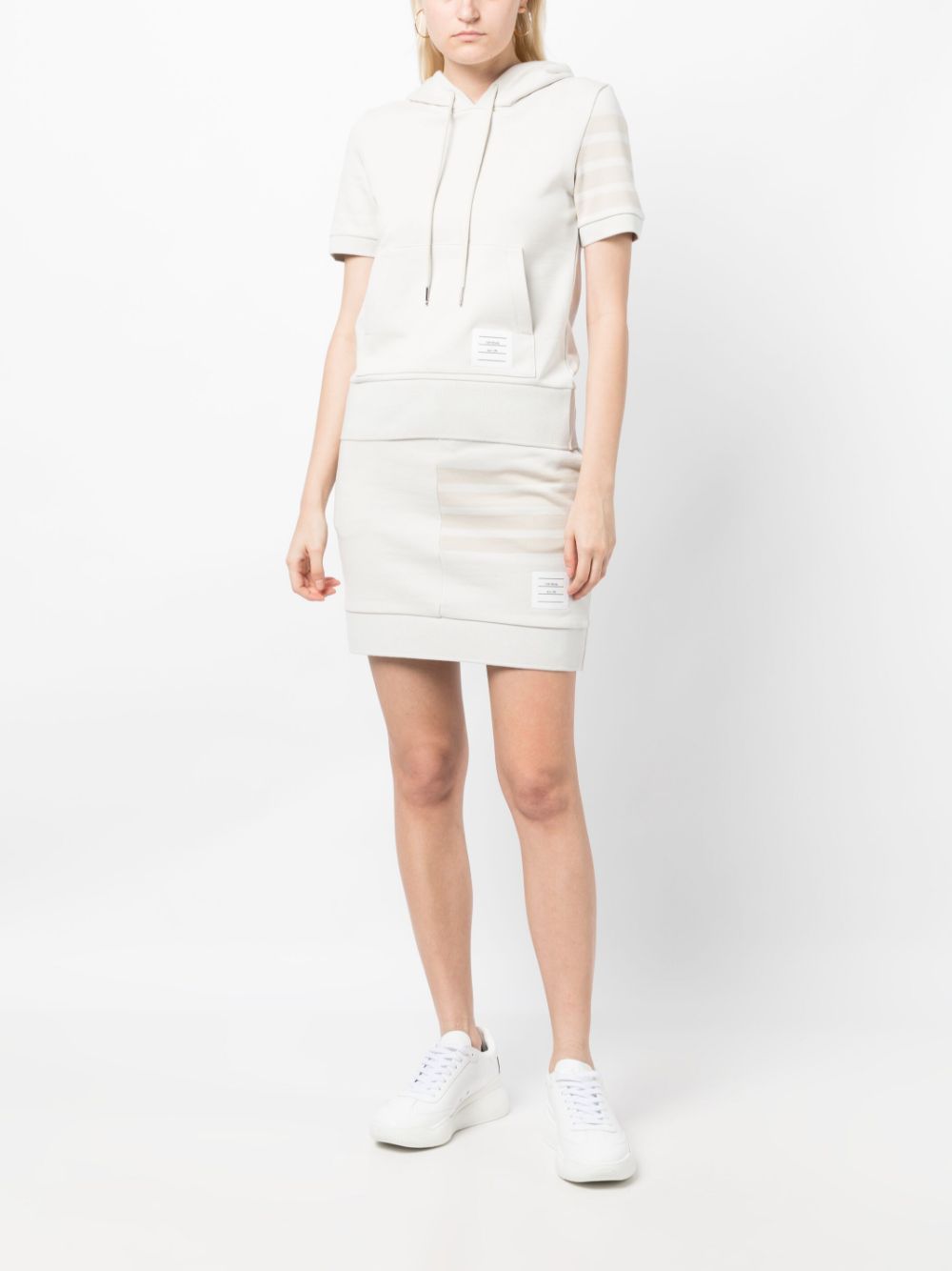 Thom Browne 4-Bar cotton skirt - Bruin