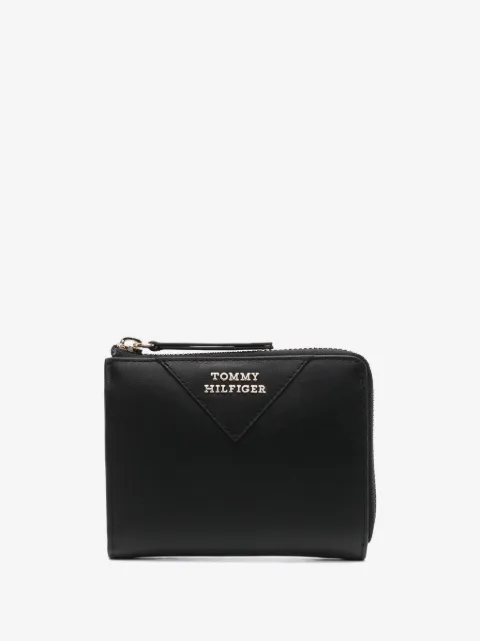 Tommy Hilfiger medium logo-lettering leather wallet