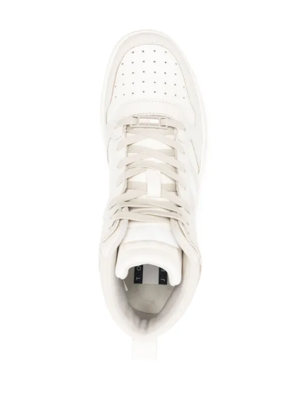 Tommy Jeans Retro Basket ハイカット スニーカー | ホワイト