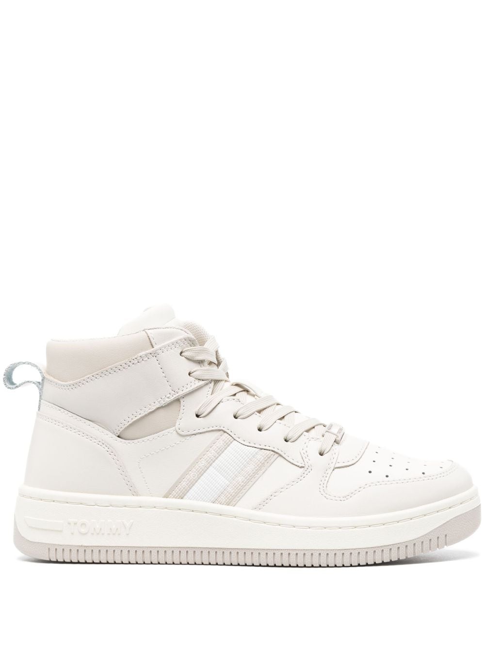 Tommy Jeans Retro Basket High-top Sneakers In White