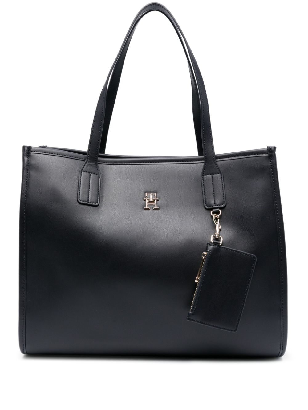 Tommy Hilfiger City Summer Leather Tote Bag In Blue